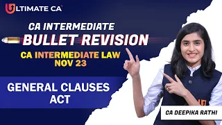 General Clauses Act | CA Intermediate | Marathon Revision