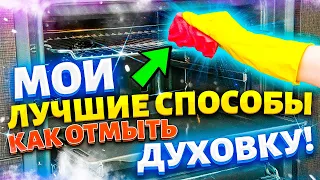 ШЕСТЬ способов - ОТМЫТЬ ДУХОВКУ! Чем почистить ДУХОВОЙ ШКАФ, Решетку от ЖИРА и НАГАРА.