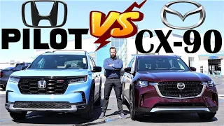 2024 Mazda CX-90 VS 2023 Honda Pilot: Does Honda Even Compete?