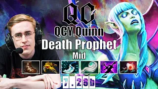 Death Prophet Mid | QCY.Quinn | PURE CANCER UNKILLABLE MID HERO | 7.28b Gameplay Highlights