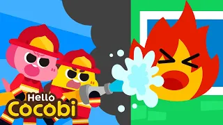 🔥 Little Firefighter | Job Songs | Fire Engine Truck Rescue Safety | Kids Songs | Hello Cocobi