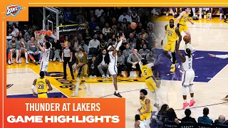 OKC Thunder at LA Lakers | Game Highlights | March 4, 2024