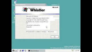 Installing Windows Whistler Build 2264