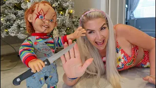 Chucky Doll Came Alive To Chase Tiffany!