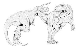 [DC2] Tyrannosaurs Rex VS Giganotosaurus