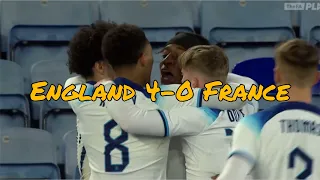 England vs France Highlights | U21 International Friendly | 25.3.2023 | England 4-0 France