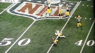 Pittsburg Steelers final play. Superbowl XLV 45 vs Green Bay Packers