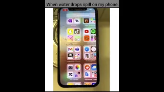 when water drops spill on my phone.                                                #memes