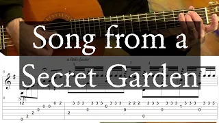 SONG FROM SECRET A GARDEN - Full Tutorial with TAB - Fingerstyle Guitar