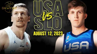 USA vs Slovenia Full Game Highlights | FIBA World Cup Warm-Up | August 12, 2023