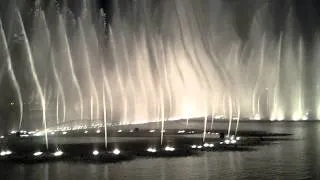 Dubai Fountain with "Sama Dubai" Song. 07.12.2012