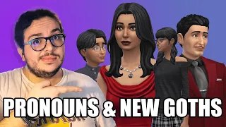 THE BASE GAME IS GETTING A FACELIFT? | Let's Talk Pronouns Update and Goth Family Makeover