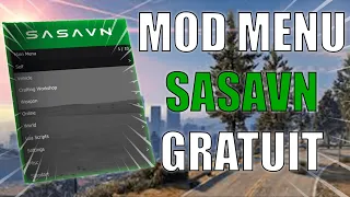 TUTO PRÉSENTATION DU MOD MENU GRATUIT "SASAVN" SUR GTA 5 PC ONLINE 2023