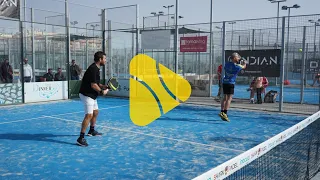 Miguel Suárez y Francisco Mosca contra J. C. Martos y Miguelín Gómez. Torneo Indian Padel