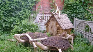 САДОВЫЙ ДЕКОР ИЗ ДЕРЕВА / garden made of wood🌳