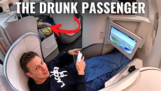 DRUNK AIR FRANCE PASSENGER RUINING MY FLIGHT in Business Class!