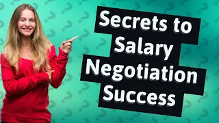 How Can I Navigate Stressful Salary Negotiations Successfully?