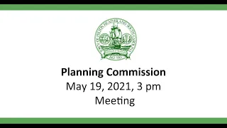 Planning Commission May 19, 2021 Meeting