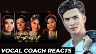 Justin Burke reacts to Grown-Up Christmas List - Daryl Ong, Sam Mangubat, Katrina, Gigi De Lana.