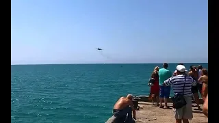 Su-30SM Low Pass in the Crimea | НовоФедоровка проход над пирсом Су-30СМ 43омшап МА ЧФ