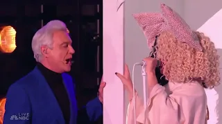 Sia & David Byrne - Unstoppable (Live @ Miley's New Years Eve Party)