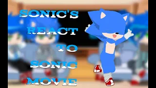 ||Sonic's react to each other||Sonic movie||Part 1/4|