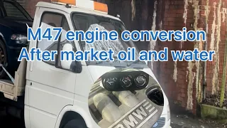 DIY oil pressure and water temperature bmw m47 m57 320d e46 transit smiley conversion