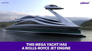 This mega yacht has a Rolls-Royce jet engine