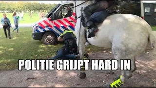 Politie grijpt hard in bij wéér een anti-coronaprotest