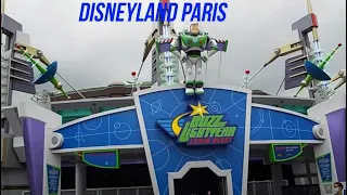 Buzz Light Year Astro Blasters complete ride Disneyland Paris Laser Blast