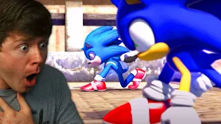 MOVIE SONIC vs MODERN SONIC Race!! (Super Speed)