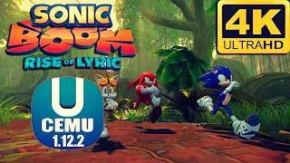 SONIC BOOM: RISE OF LYRIC | CEMU 1.12.2 | TESTE EM 4K