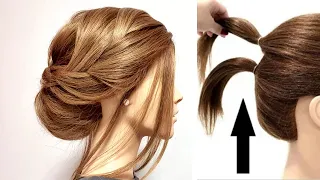 BUN for Short hair / THE FASTEST/ ПУЧОК на короткие волосы / САМЫЙ БЫСТРЫЙ