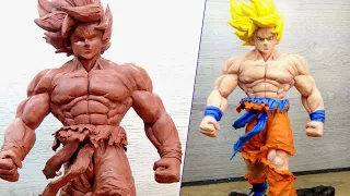 Cómo hacer a  Goku Super Saiyajin en plastilina