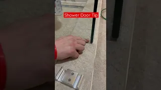 Tip for installing shower doors. #youtubeshorts #shorts #diy