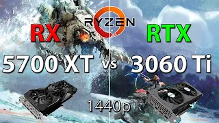 RX 5700 XT vs RTX 3060 Ti : Test in 6 game benchmarks [1440p]