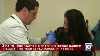 CDC reports that Flu surging in 17 states