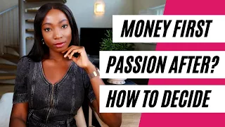 Don't Follow Your Passion...CHASE MONEY FIRST. HERE IS WHY #CAREERADVICE #CAREERTIPS
