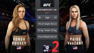 Ronda Rousey vs. Paige VanZant 2 || UFC 298 || Gameplay #rondarousey #paigevanzant #ufc3 #ufc