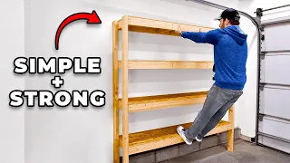 Super Efficient 2x4 Garage Shelves | DIY Garage Storage