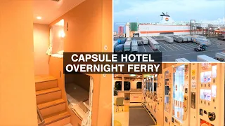 Japan’s Most Unique Overnight Capsule Hotel Ferry | Vending Machine Paradise