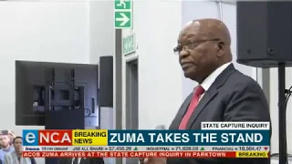 Jacob Zuma takes oath at state capture inquiry