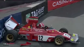 Leclerc Crashes 1974 Ferrari   Monaco Historic Grand Prix 2022 #short