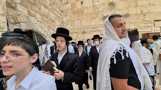 Watch: Sukkot (Jewish holiday) - a huge celebration at the Western Wall (Wailing Wall), Jerusalem