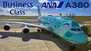 BUSINESS - ANA Airbus A380 !  Upper Deck  🇺🇸 Honolulu - Tokyo 🇯🇵   [FULL FLIGHT REPORT]