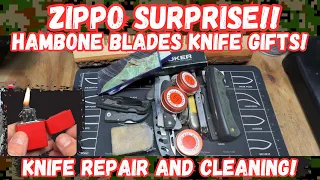Zippo Surprise and Hambone Blades Knife Gifts Revealed!"
