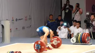 Almaty 2014 Men 56 kg Fabin Li Snatch 134 kg