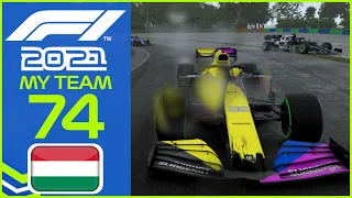 F1 2021 MyTeam KARRIERE #74: Strategiepoker im verregneten Budapest!