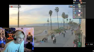 xQc Finds Himself on a Venice Live Cam