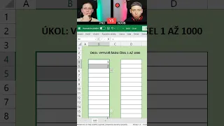 Excel Hack: Vytvořte číselnou řadu ve vteřině! ⏱️💡#ExcelTips #ExcelMastery #YouTubeShorts"